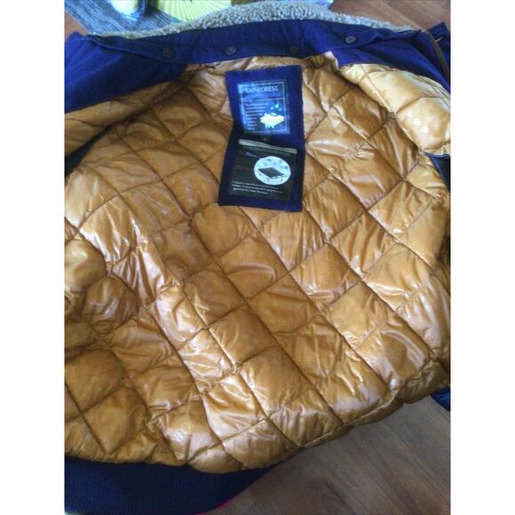Rainforest Men's Navy Blue Thermolux Quilted Jacket Sz XL $495 - Picture 8 of 16